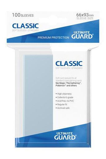 Classic Soft Sleeves - Standard Size - Transparent (100)