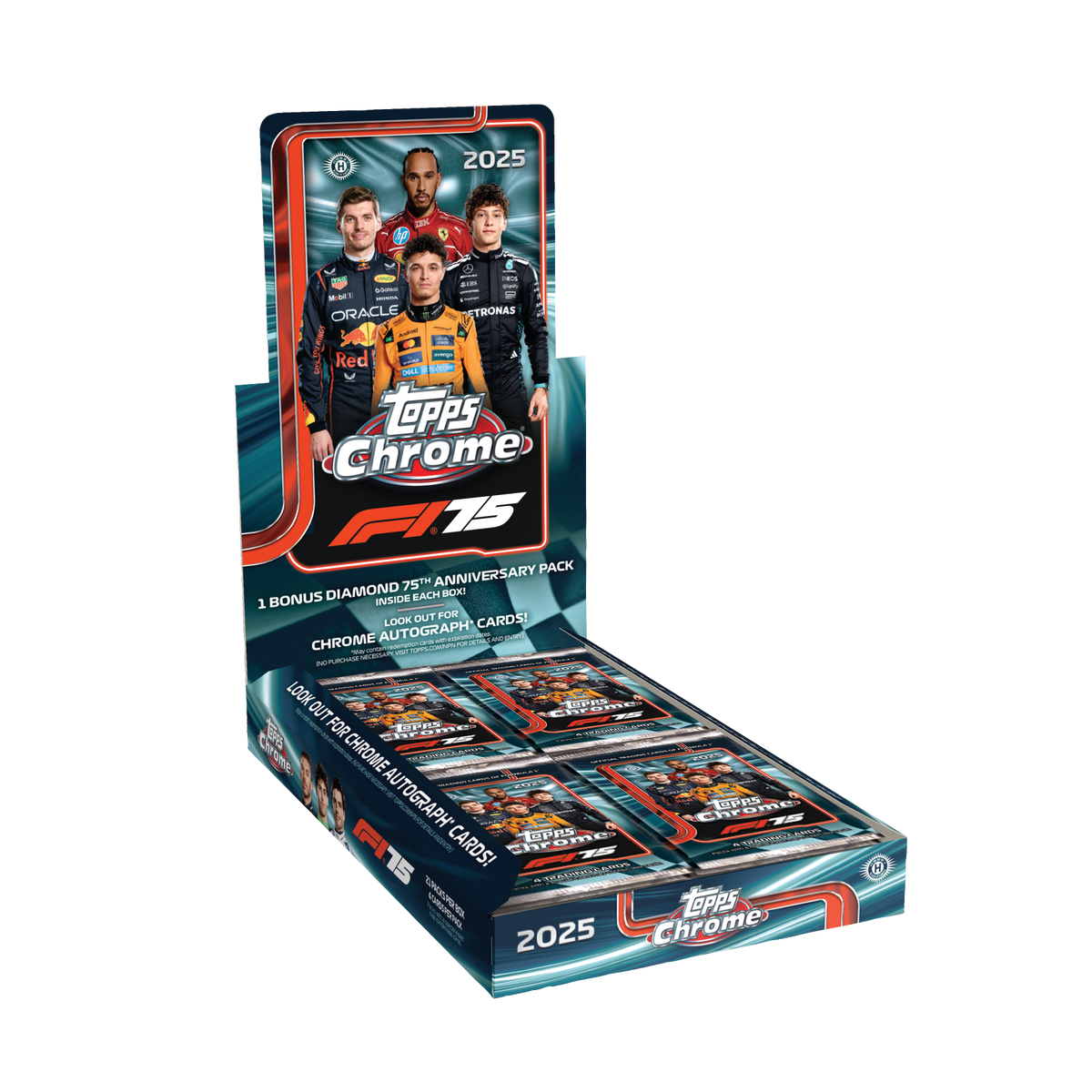 2025 Topps Chrome Formula 1 Hobby Box official product image