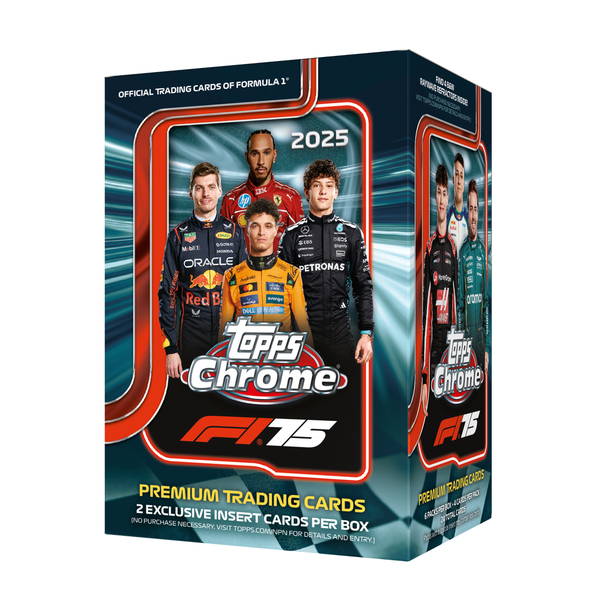 2025 Topps Chrome Formula 1 Value Box official product image