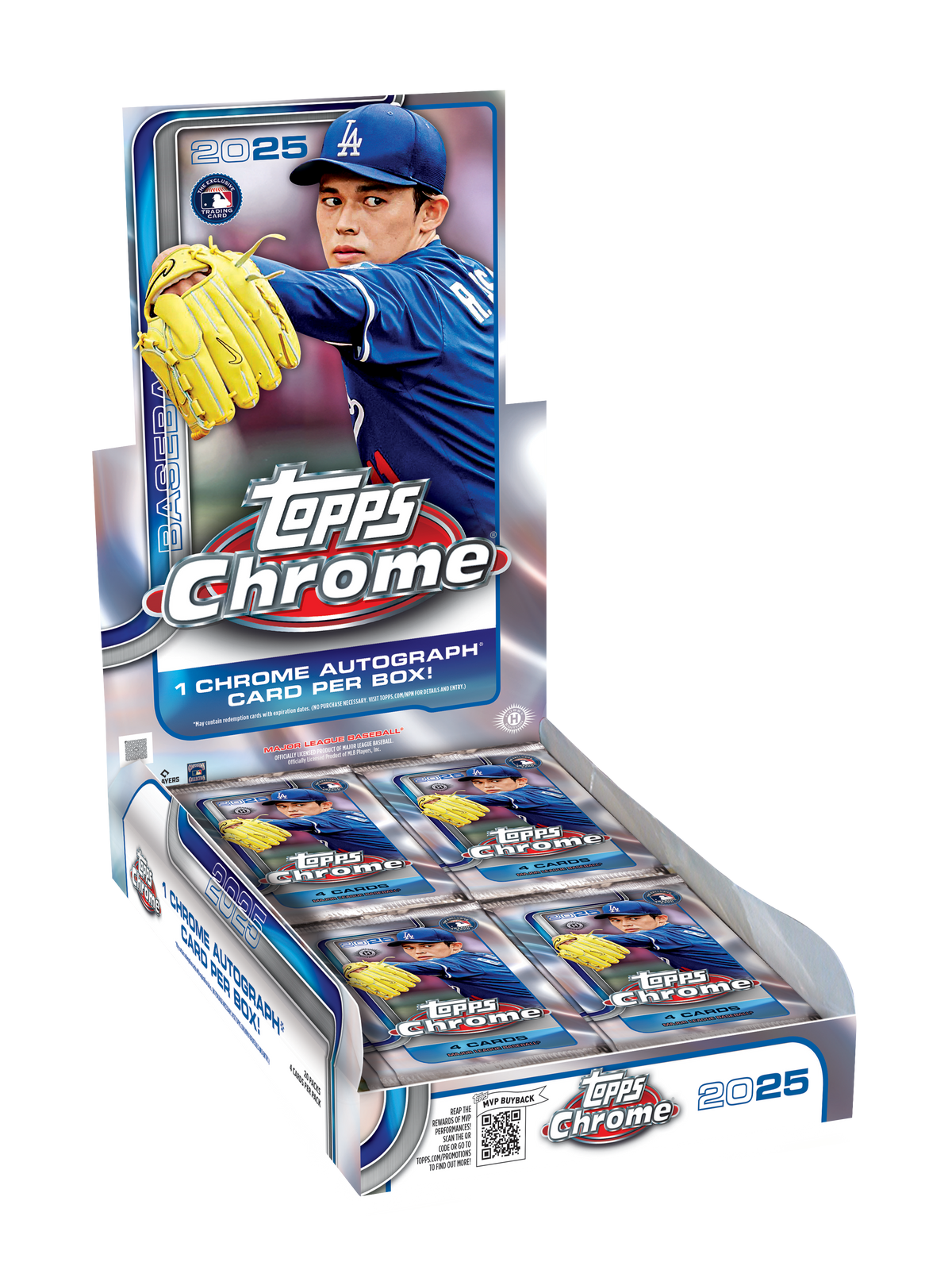 2025 Topps Chrome Baseball Hobby Box official product image